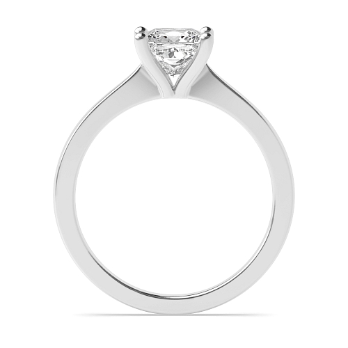 Princess Open set tapering shoulder Engagement Rings