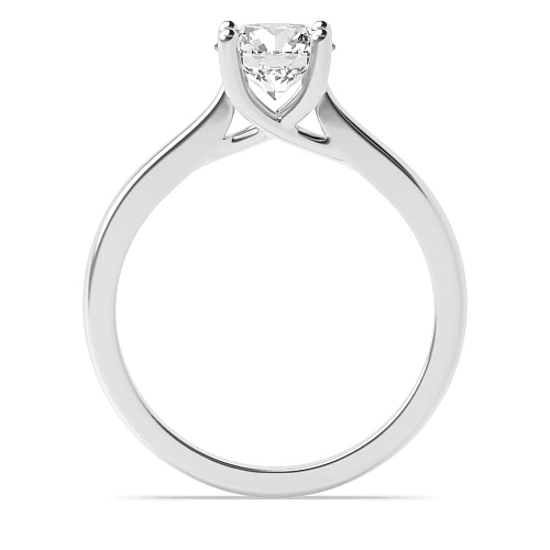 Round Crossover claws high set Engagement Rings
