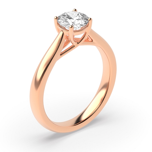 Rose Gold Crossover claws gallary Engagement Rings