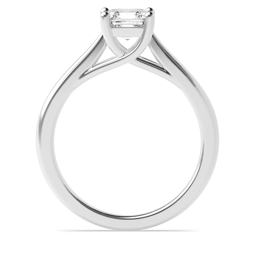 Asscher Crossover claws gallary Engagement Rings