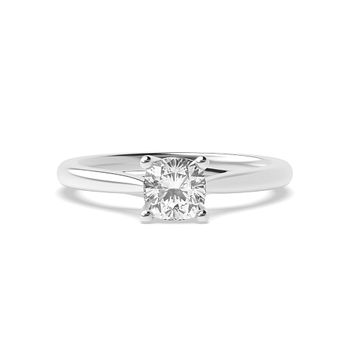 Cushion Crossover claws gallary Engagement Rings