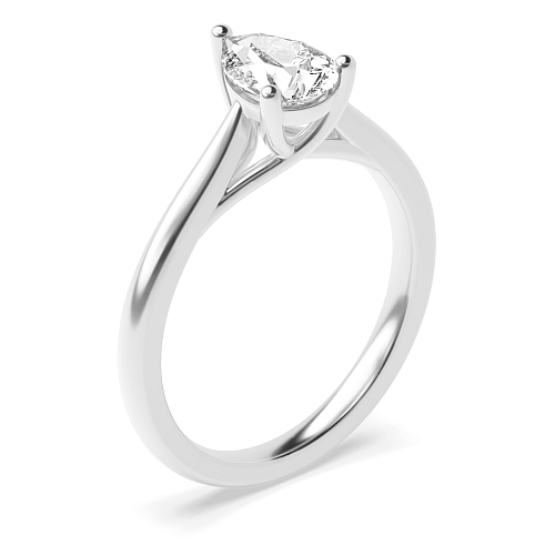 Prong Pear Crossover claws gallary Engagement Rings