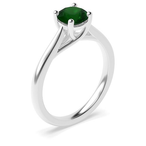 Crossover claws gallary Emerald Engagement Rings