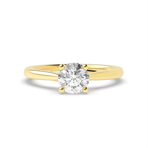 Yellow Gold Crossover claws gallary Engagement Rings