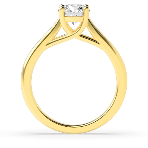 Yellow Gold Crossover claws gallary Engagement Rings