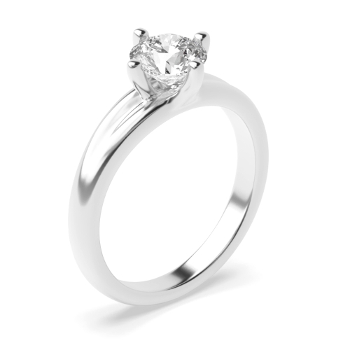 4 Prong Round Solitaire Engagement Ring