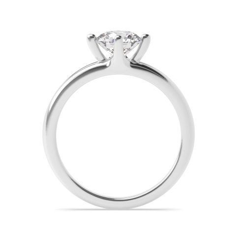 4 Prong Round Solitaire Engagement Ring