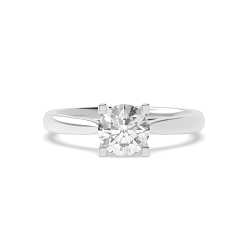 4 Prong Round Square claw Engagement Rings