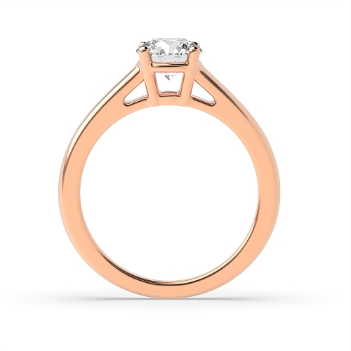 Rose Gold Basket set classic Engagement Rings