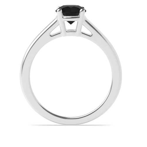 Basket set classic Black Diamond Engagement Rings
