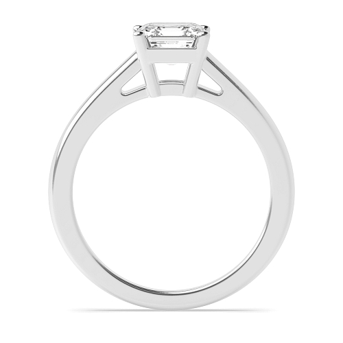 Asscher Basket set classic Engagement Rings
