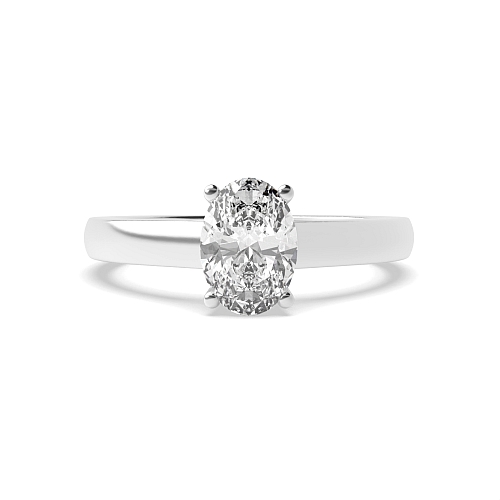 Oval Basket set classic Engagement Rings