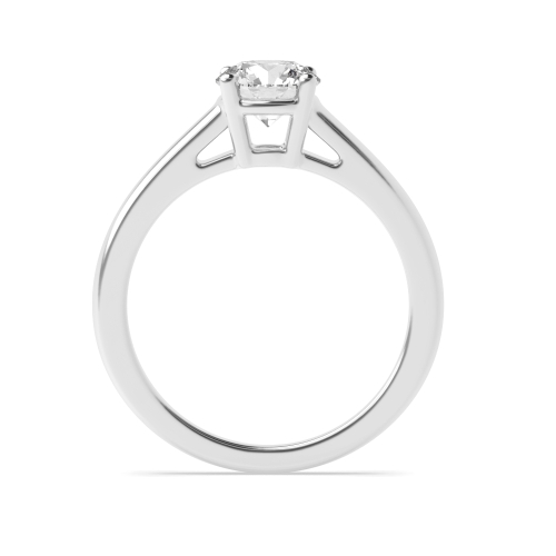 4 Prong Round Basket Set Classic Solitaire Engagement Ring