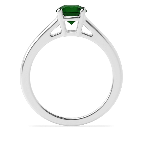 Basket set classic Emerald Engagement Rings