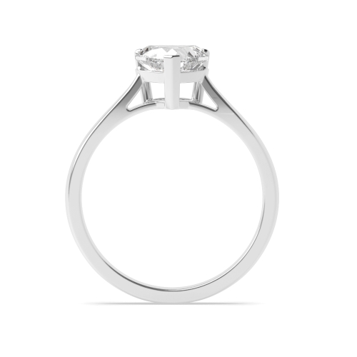 Prong Heart Solitaire Engagement Ring