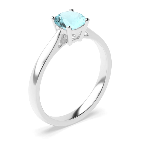 Classic Aquamarine Solitaire Diamond Jewellery