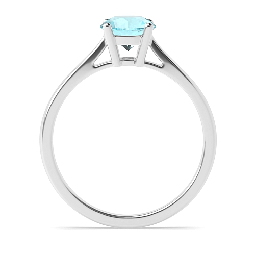 Classic Aquamarine Solitaire Diamond Jewellery