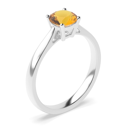 Classic Citrine Engagement Rings