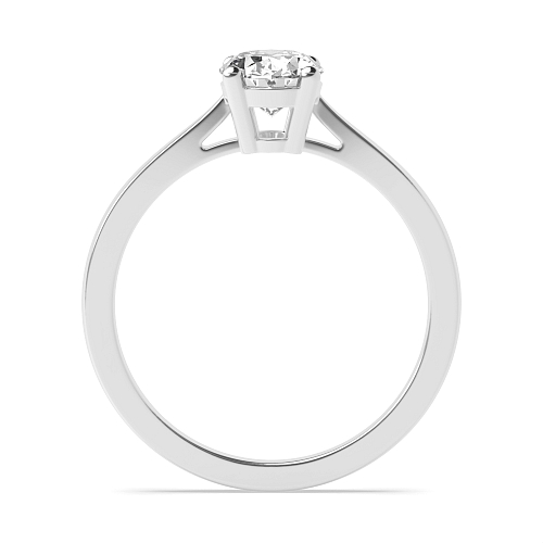 4 Prong Oval Classic Solitaire Engagement Ring