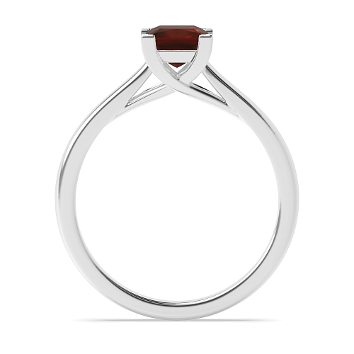 Princess Crossover corner claws Garnet Engagement Rings