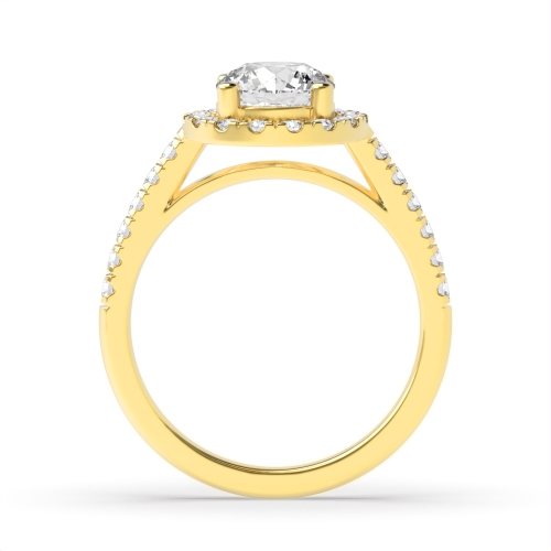 4 Prong Round Yellow Gold Classic Engagement Rings