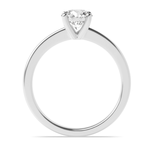 Open Set Round Claws Solitaire Engagement Ring
