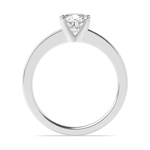 Cushion Open set round claws Engagement Rings