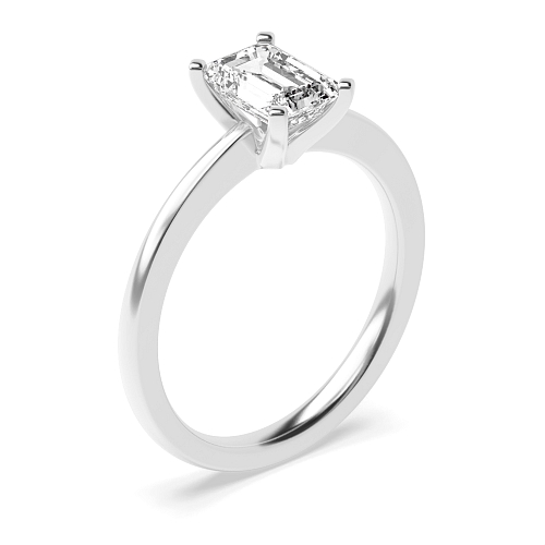 Emerald Open set round claws Engagement Rings