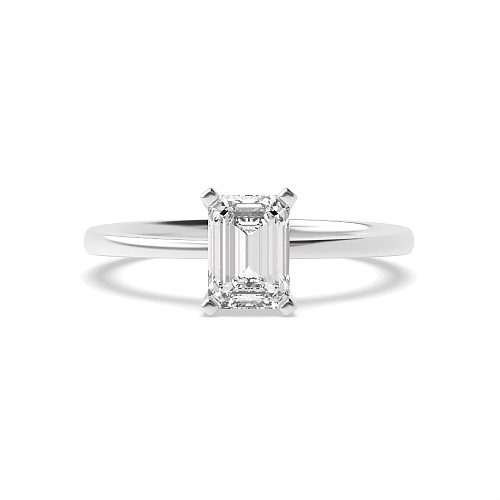 Emerald Open set round claws Engagement Rings