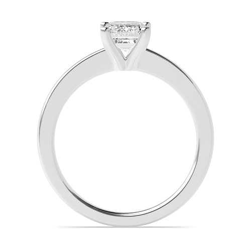 Emerald Open set round claws Engagement Rings
