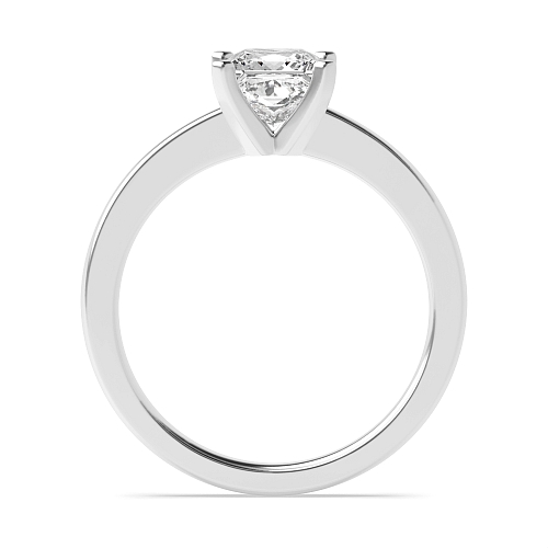 Princess Open set round claws Engagement Rings