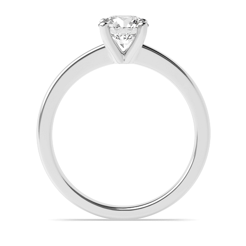 4 Prong Open Set Round Claws Lab Grown Diamond Solitaire Engagement Ring