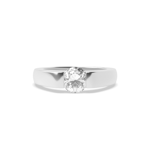 4 Prong Round Lab Grown Diamond Solitaire Engagement Ring