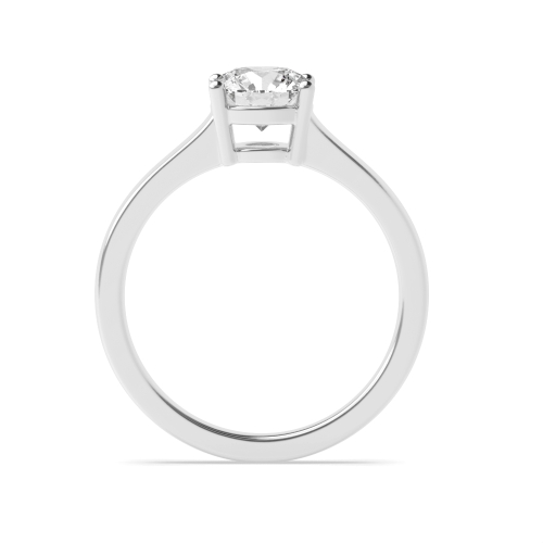 4 Prong Round Basket Setting Solitaire Engagement Ring