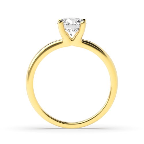 4 Prong Yellow Gold Solitaire Engagement Ring