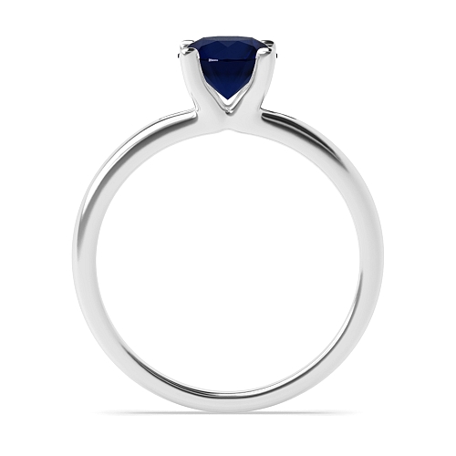 Open modern Blue Sapphire Engagement Rings