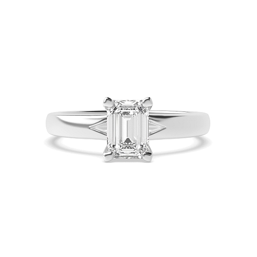 Emerald Open modern Engagement Rings