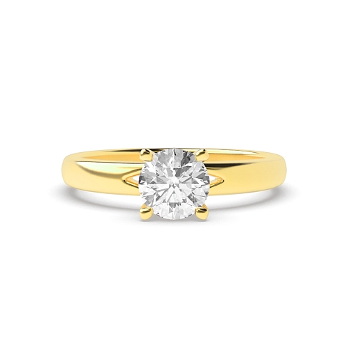 Yellow Gold Open modern Engagement Rings