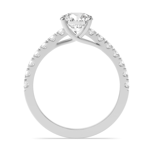 1 carat  Round Crossover open claws Engagement Rings