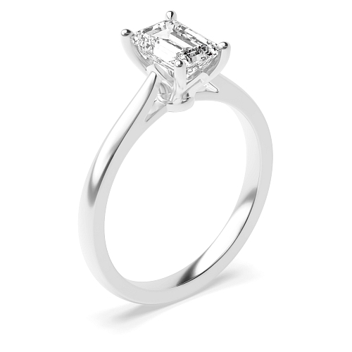 Emerald Flower setting Engagement Rings