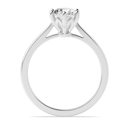 Oval Flower setting Engagement Rings