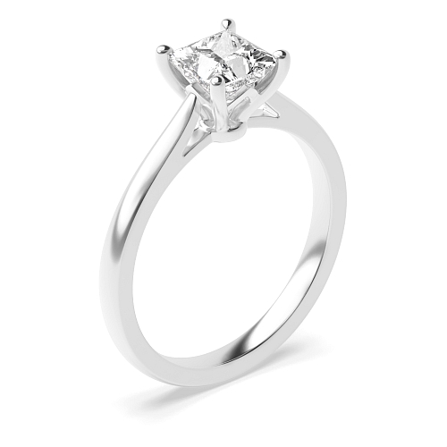 Princess Flower setting Engagement Rings