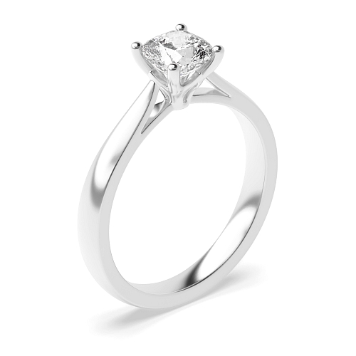 Cushion Flower petal style Engagement Rings