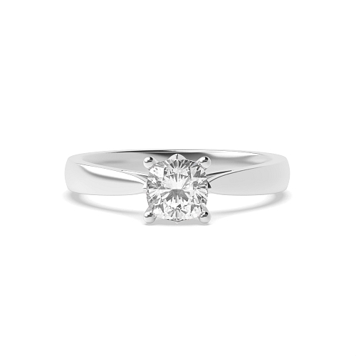 Cushion Flower petal style Engagement Rings