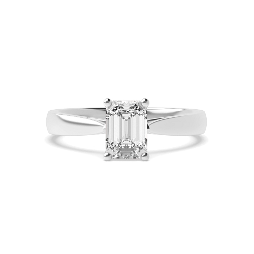Emerald Flower petal style Engagement Rings