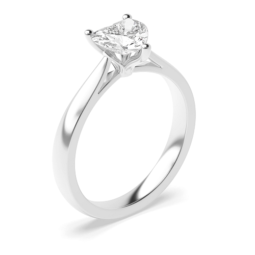 Prong Heart Flower petal style Engagement Rings