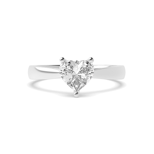 Prong Heart Flower petal style Engagement Rings