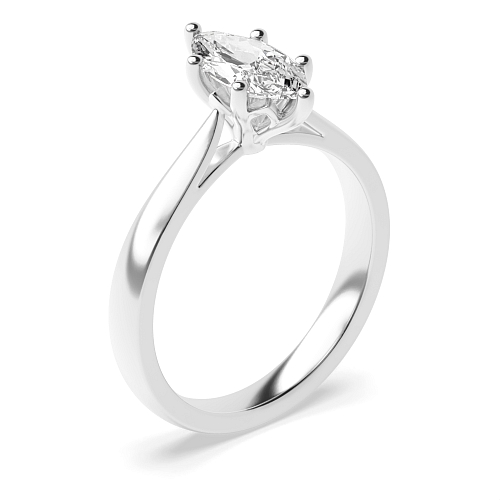 Marquise Flower petal style Engagement Rings