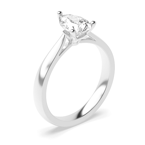 Prong Pear Flower petal style Engagement Rings