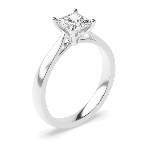 Princess Flower petal style Engagement Rings